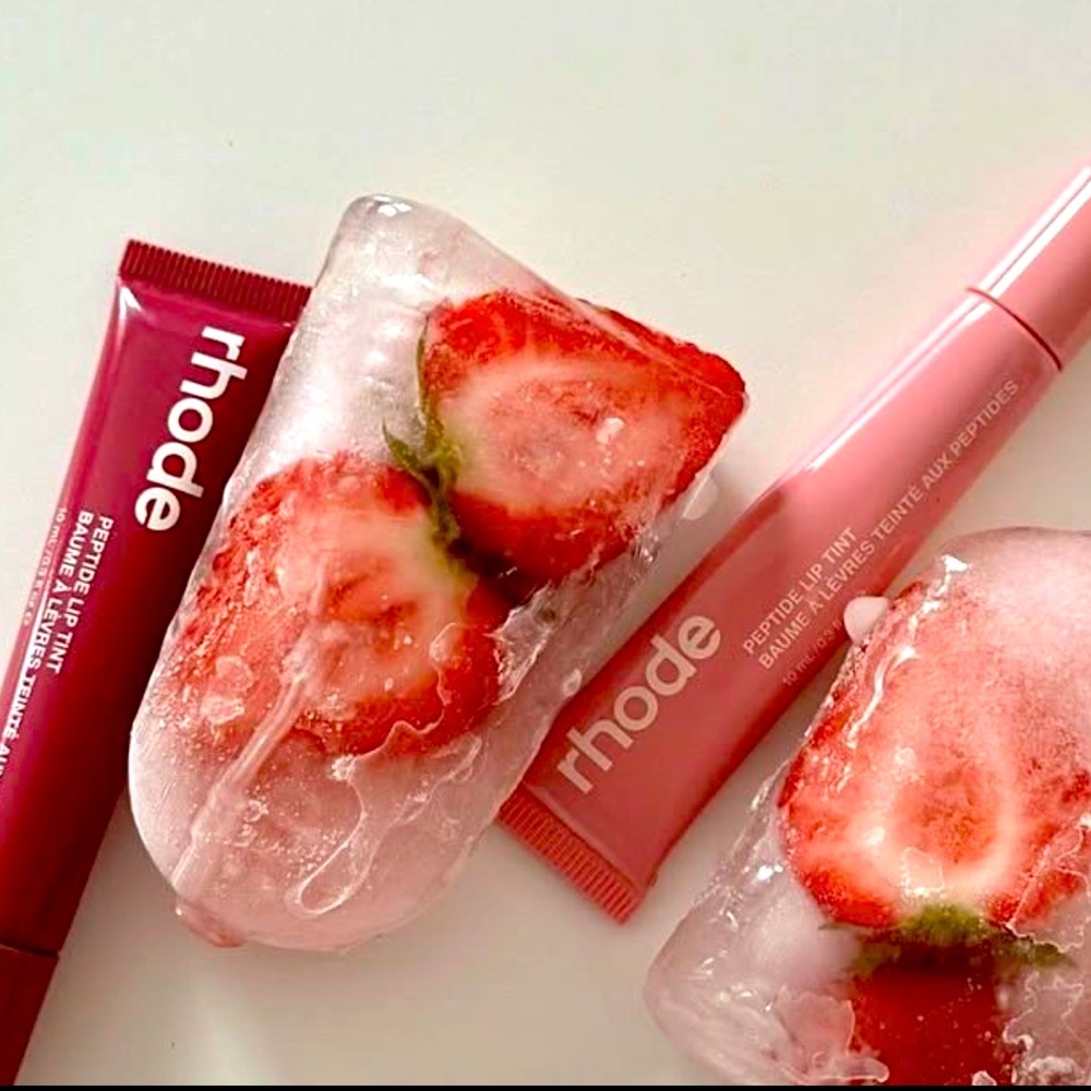 RHODE 2-Pc Lip Balm Gloss Set – Ribbon Pink & Raspberry